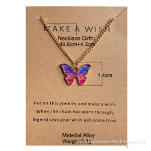 Butterfly Pendant Accessories Necklace